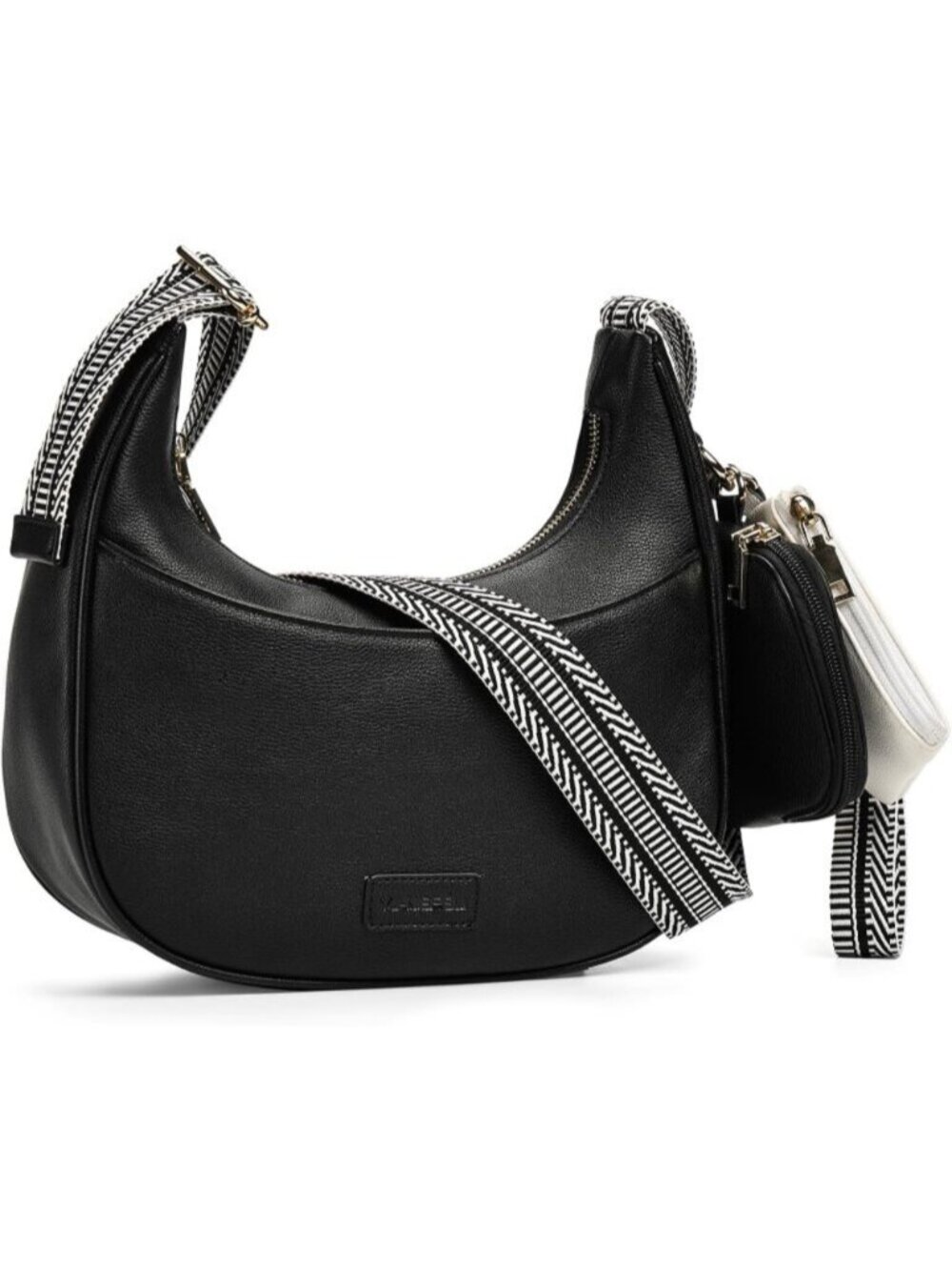 〽️Women's Black Wristlet Phone Mini Purse Small Vegan Leather Crossbody Bags